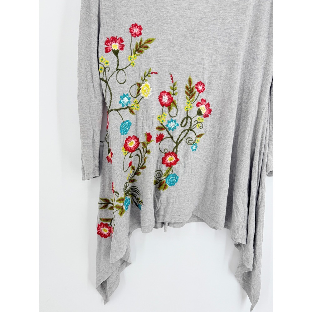 Vintage‎ Y2K Fairy Embroidered Festival Boho Cardigan Caite Knit Womens Large